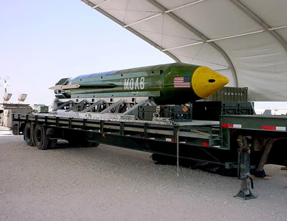 .S. Considers Using the “Mother of All Bombs” in a Future Attack on Iran