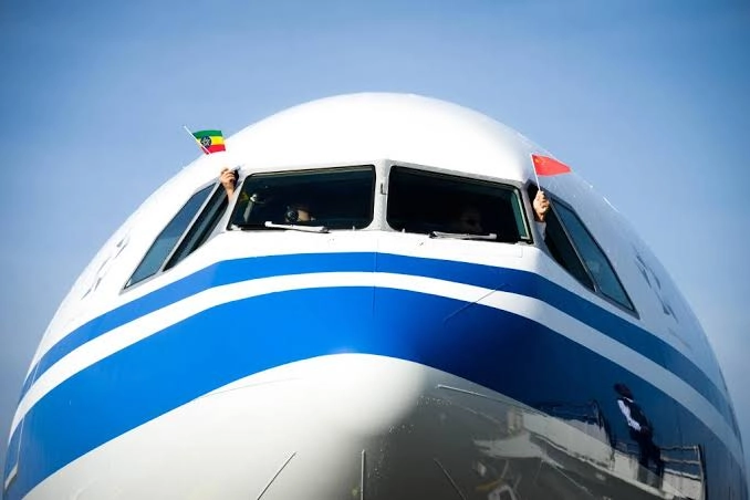 China Southern Airlines flight CZ8095 landed at Addis Ababa Bole International Airport